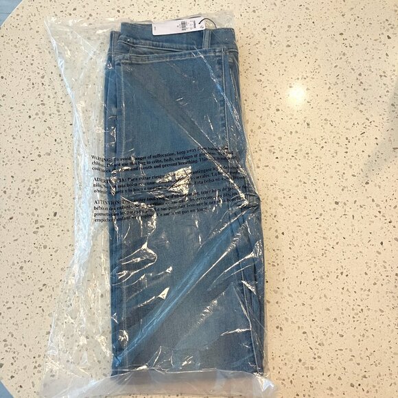 NWT Express High Waisted Light Wash '90s Slim Jeans Hyper Stretch 07202275 - Picture 10 of 10